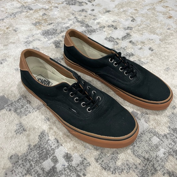 Vans Men's Black and Brown Sneakers - Picture 1 of 9